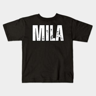 Mila Name Gift Birthday Holiday Anniversary Kids T-Shirt